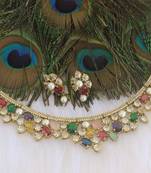 Victorian multi color stone choker necklace set