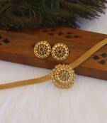 Matte finish traditional choker necklace set