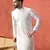 Men white embroidery kurta