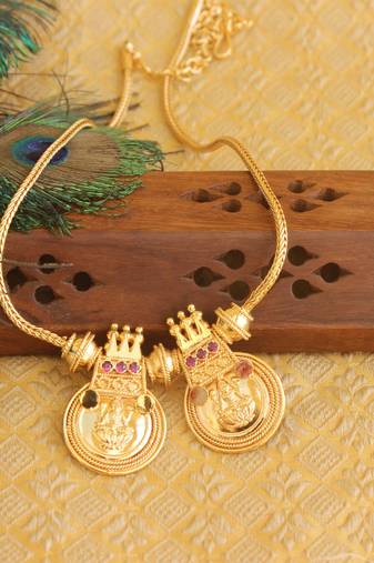 Temple kerala style lakshmi necklace