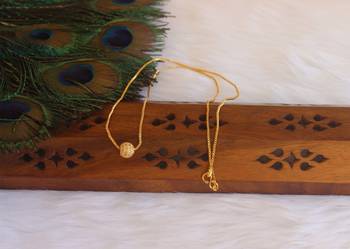 Simple gold plated necklace 1