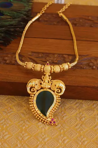 Lakshmi temple palakka necklace