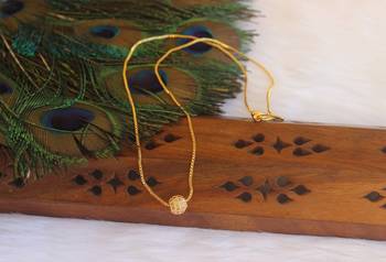 Simple gold plated necklace 2