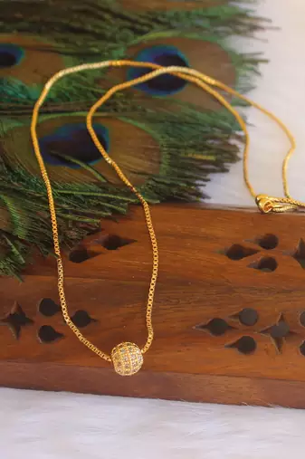 Simple gold plated necklace