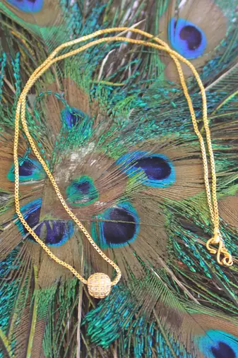 Simple gold plated necklace