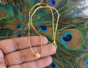 Simple gold plated necklace 4