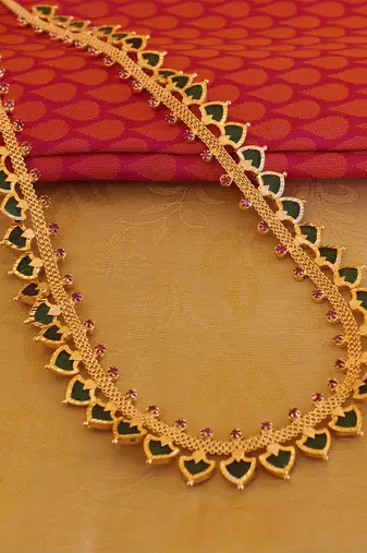 Kerala style palakka necklace