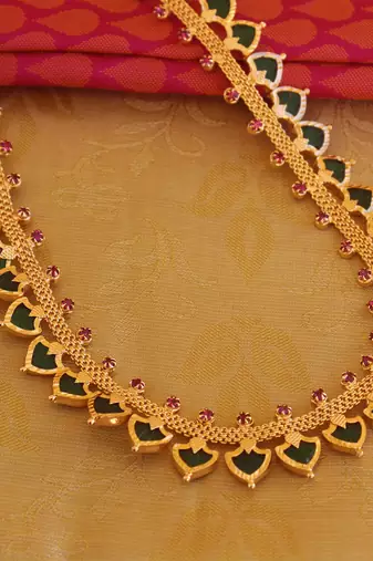Kerala style palakka necklace