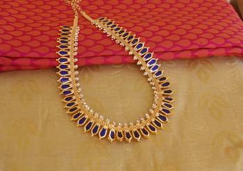 Kerala style nagapadam palakka necklace 1