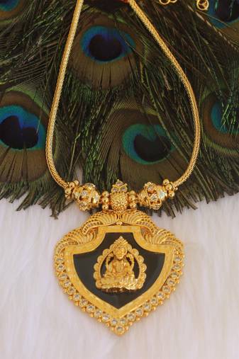 Kerala style lakshmi palakka necklace
