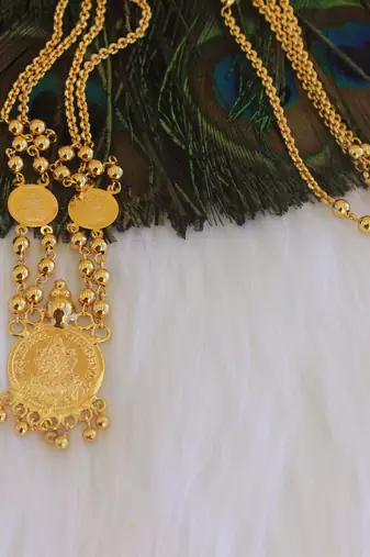 Kerala style kasu coin chain necklace
