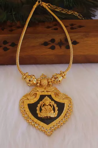 Kerala style lakshmi palakka necklace