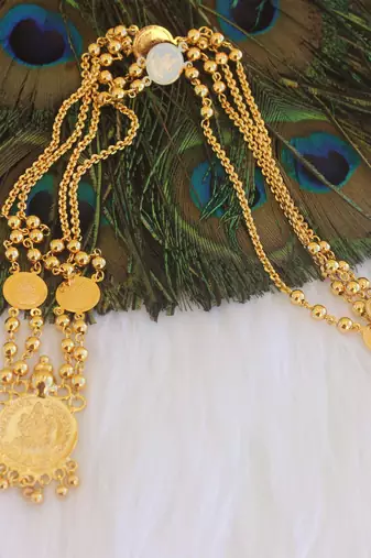 Kerala style kasu coin chain necklace