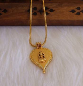 Kerala style gold plated lakshmi necklace 2