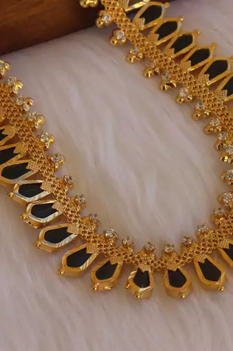Kerala style nagapadam long necklace