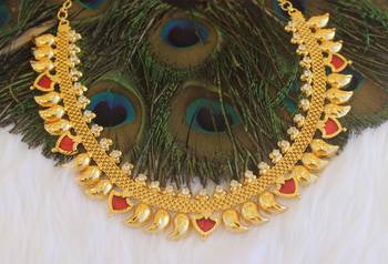 Kerala style gold plated choker necklace 3
