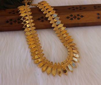 Kerala style nagapadam long necklace 5