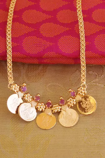 Kasu lakshmi coin necklace