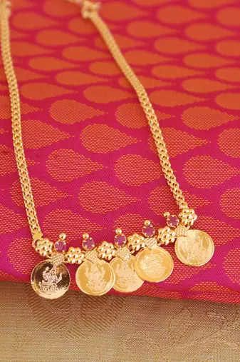 Kasu lakshmi coin necklace