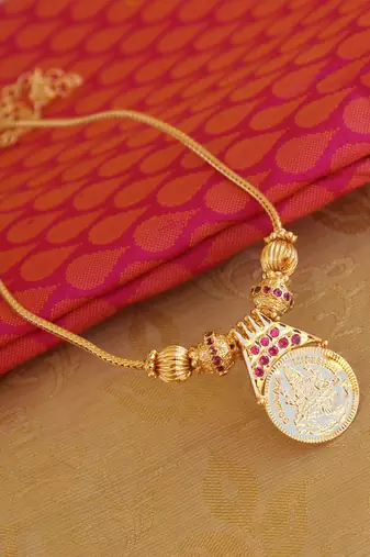 Lakshmi kasu coin necklace