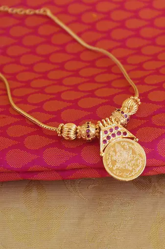 Lakshmi kasu coin necklace
