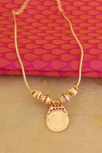 Lakshmi kasu coin necklace