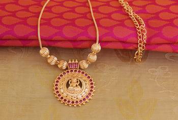 Temple lakshmi kerala style necklace 2