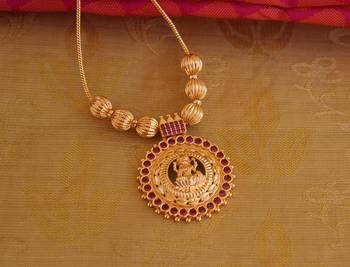 Temple lakshmi kerala style necklace 4