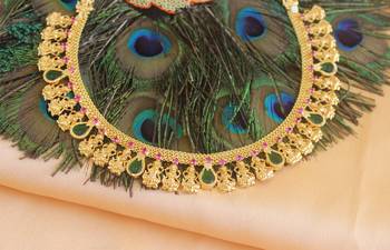 Temple lakshmi kerala palakka choker necklace 2