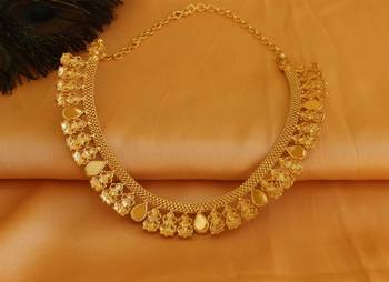 Temple lakshmi kerala palakka choker necklace 5