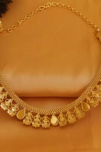 Temple lakshmi kerala palakka choker necklace