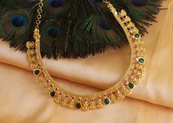 Temple lakshmi kerala palakka choker necklace 4