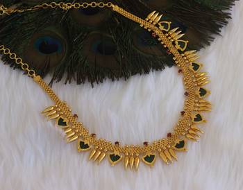 Mullamotu kerala style palakka choker necklace 1