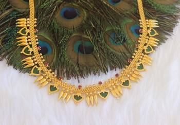 Mullamotu kerala style palakka choker necklace 2