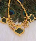 Multi color kerala style palakka necklace
