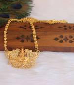 Micro gold plated lakshmi stone necklace