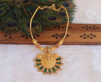 Traditional temple kerala nagapadam palakka necklace 1