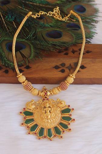 Traditional temple kerala nagapadam palakka necklace
