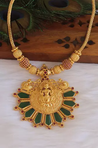 Traditional temple kerala nagapadam palakka necklace