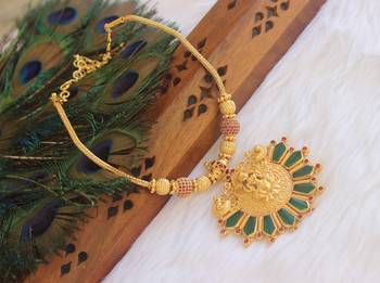 Traditional temple kerala nagapadam palakka necklace 3