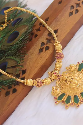 Traditional temple kerala nagapadam palakka necklace