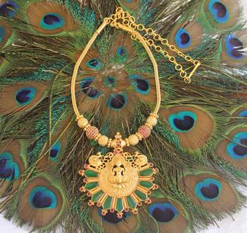Traditional temple kerala nagapadam palakka necklace 4