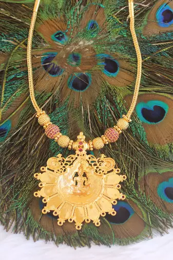 Traditional temple kerala nagapadam palakka necklace