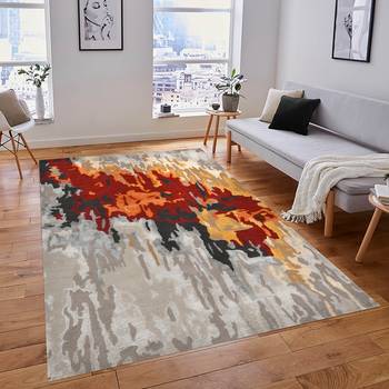 Handmade rug, wool area rug, 5x8  anti slip ideal for bedroom, living room, dining room, office rug, saraswati global. 1