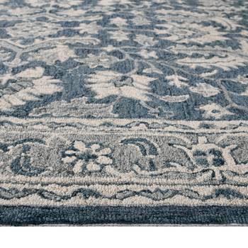 Rug wool rug 8x10 handmade area rug anti slip backing carpet ideal for bedroom living room. 3