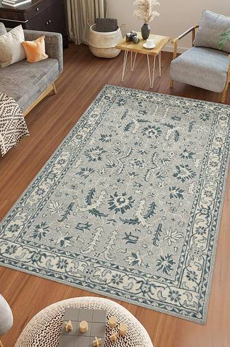 Rug wool area rug vibrant and luxurious rug 8x10 feet anti slip & anti skid baking carpet.