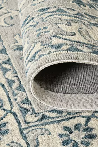 wool area rug 5x8 feet luxury rug ideal for bedroom living room, anti slip backing carpet.