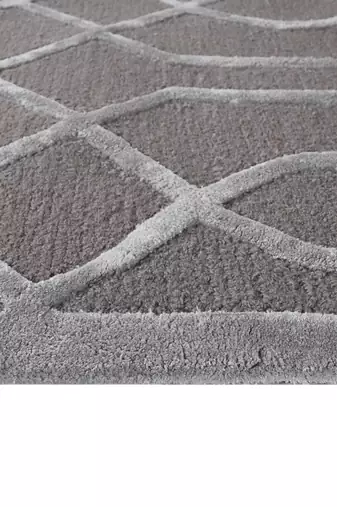Hand tufted rug wool viscose rug ideal for bedroom living room anti skid baking carpet (8x10).