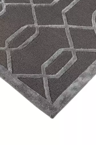 Hand tufted rug wool viscose rug ideal for bedroom living room anti skid baking carpet (8x10).