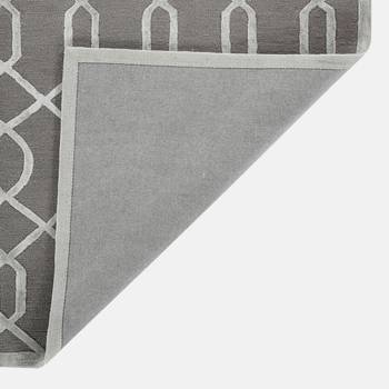 Hand tufted rug wool viscose rug ideal for bedroom living room anti skid baking carpet (8x10). 4